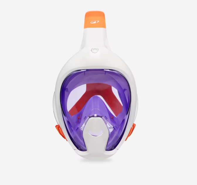 Полнолицевая Детская Маска Subea Easybreath Freetalk XS (от 4 до 10 лет) для Плавания, Ныряния, Снорклинга Фиолетовый - изображение 6