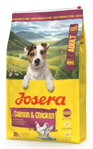 Сухий корм Josera Mini Salmon & Chicken - сухий корм з лососем і куркою для дорослих собак малих порід 10 кг (4032254785262) - Фото 1 Сухий корм Josera Mini Salmon & Chicken - сухий корм з лососем і куркою для дорослих собак малих порід 10 кг (4032254785262) - зображення 1