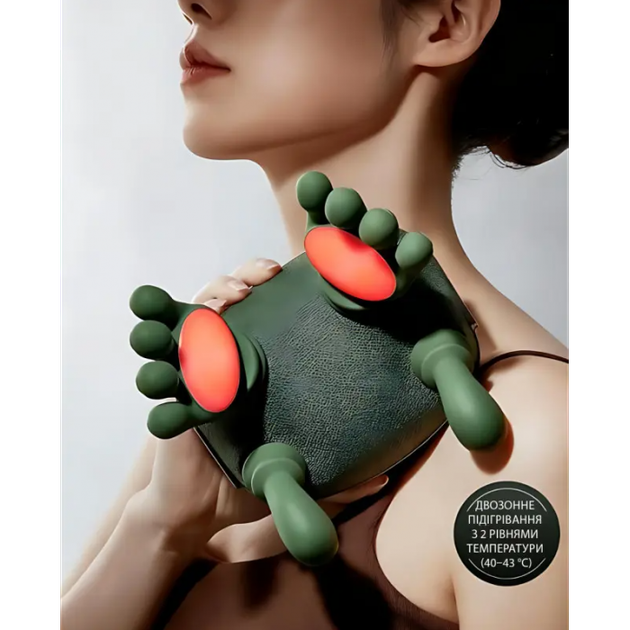 Аккумуляторный массажер для шеи и плеч Shoulders Neck с инфракрасным подогревом беспроводной - изображение 2