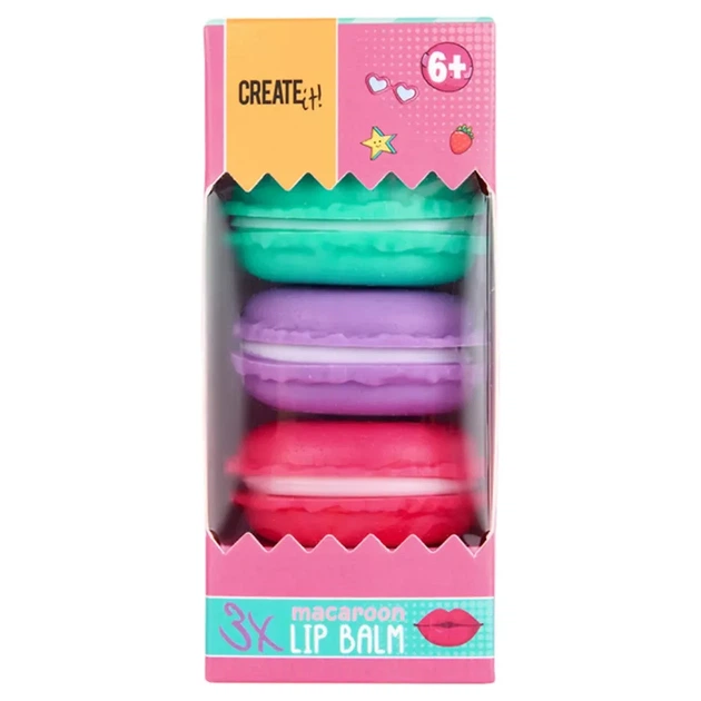 Набор бальзамов для губ Create it! Macaron 3в1 (84844) - Фото 1 Набор бальзамов для губ Create it! Macaron 3в1 (84844) - изображение 1