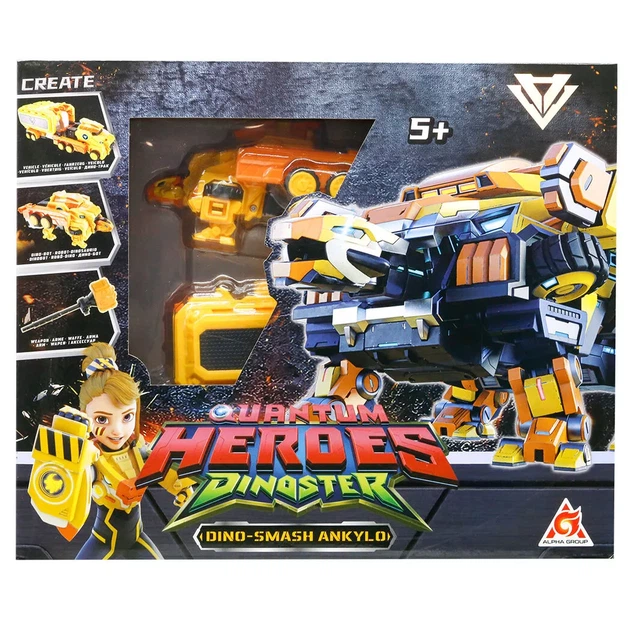 Трансформер Dinoster Мега Дино-Смеш Анкило (EU580806) - изображение 4