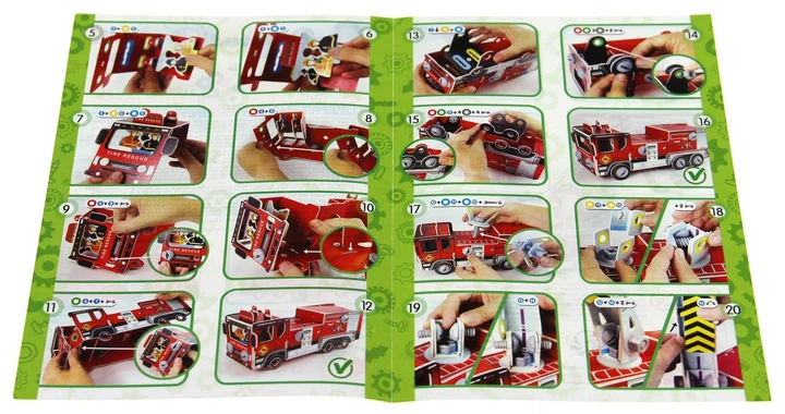 Puzzle 3D Educa Wóz strażacki 111508 (8412668191860) - obraz 3