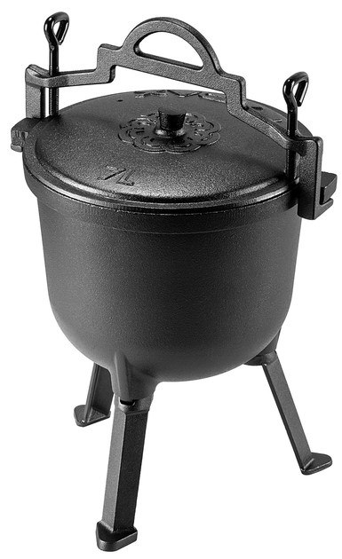 Zestaw Kadax kociołek myśliwski Hagen 7L + łyżka (5906638303788) - obraz 3