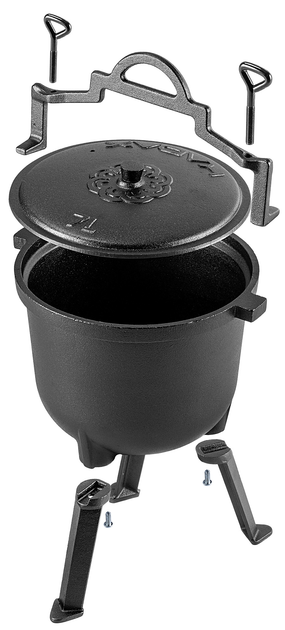 Zestaw Kadax kociołek myśliwski Hagen 7L + łyżka (5906638303788) - obraz 4