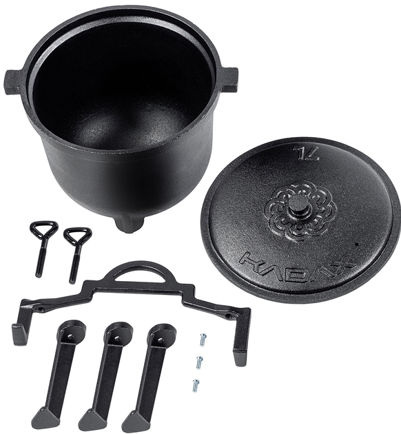 Zestaw Kadax kociołek myśliwski Hagen 7L + łyżka (5906638303788) - obraz 5