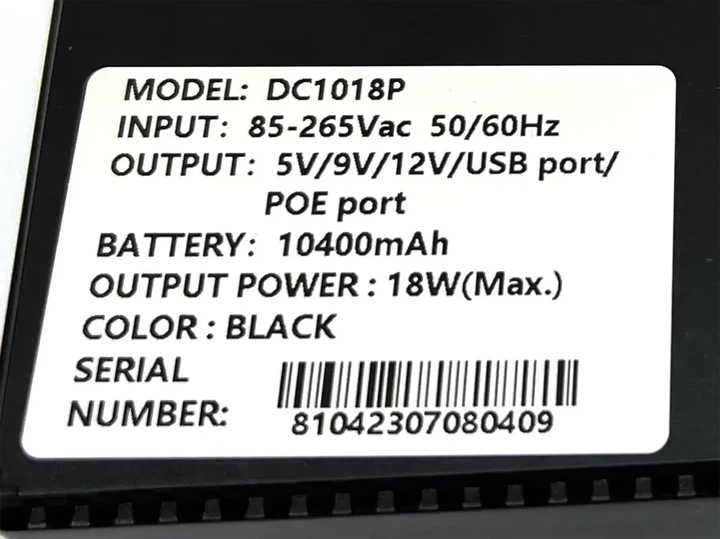 Источник бесперебойного питания DC-UPS 10400 mAh 5V 9V 12V - изображение 5