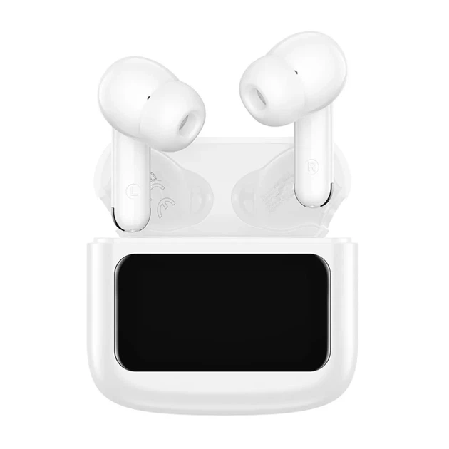 Бездротові Bluetooth навушники HOCO EQ14 Cool color true бездротовий BT headset with touch screen White - Фото 2 Бездротові Bluetooth навушники HOCO EQ14 Cool color true бездротовий BT headset with touch screen White - зображення 2
