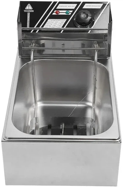 Професійна електрична фритюрниця Dotvix D-803, 2800 Вт, 6 л, з кошиком з нержавіючої сталі - изображение 6