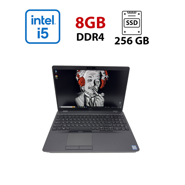 Ноутбук Dell Latitude 5500 / 15.6" (1920x1080) IPS / Intel Core i5-8365U (4 (8) ядра по 1.6 - 4.1 GHz) / 8 GB DDR4 / 256 GB SSD / Intel UHD Graphics 620 / WebCam б/у - Фото 1 Ноутбук Dell Latitude 5500 / 15.6" (1920x1080) IPS / Intel Core i5-8365U (4 (8) ядра по 1.6 - 4.1 GHz) / 8 GB DDR4 / 256 GB SSD / Intel UHD Graphics 620 / WebCam б/у - изображение 1
