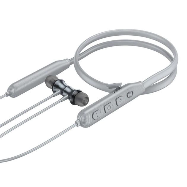 Наушники Bluetooth Hoco ES64 спортивные вакуумные с микрофоном Grey - Фото 2 Наушники Bluetooth Hoco ES64 спортивные вакуумные с микрофоном Grey - изображение 2