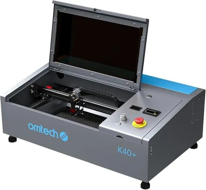 Лазерный гравер OMTech K40+ 40 Вт CO2, настольный лазерный гравировальный станок 200x300 мм для домашнего использования, - изображение 9