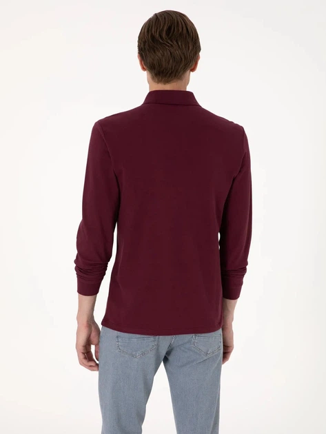 Поло довге чоловіче Pierre Cardin G021SZ082-000-2314481 (bordo) 2XL Бордове (8683859229604) - Фото 2 Поло довге чоловіче Pierre Cardin G021SZ082-000-2314481 (bordo) 2XL Бордове (8683859229604) - зображення 2