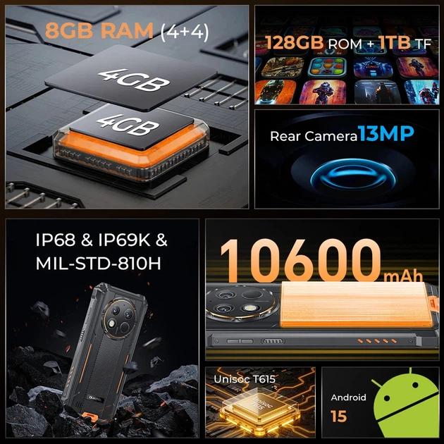 Мобильный телефон Oukitel G1S 4/128GB Black (G1S_BK) - изображение 7