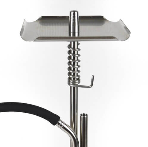 Шахта для кальяну Trumpet Hookah T-Combi дизайнерський Трампет Хука Т Комбі 49 см нержавіюча сталь та поліацеталь на ущільнювачі з дифузором - зображення 2