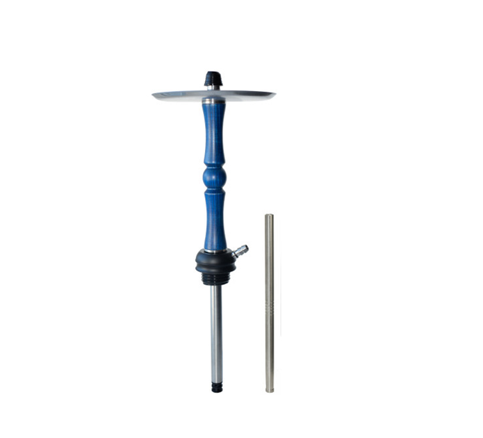 Шахта кальянна Aroma Hookah Golf Wood Blue Арома Хука Гольф 55 см дерево нержавіюча ⌀ 16 мм на синій ущільнювачі - зображення 2