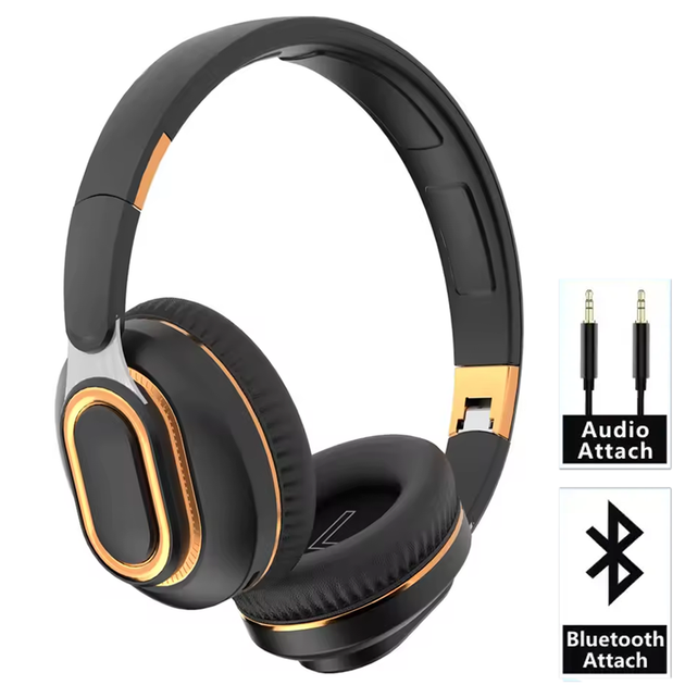 Бездротові накладні навушники H7 Bluetooth, повнорозмірна складна гарнітура з мікрофоном + слот для TF-карт - Фото 1 Бездротові накладні навушники H7 Bluetooth, повнорозмірна складна гарнітура з мікрофоном + слот для TF-карт - зображення 1