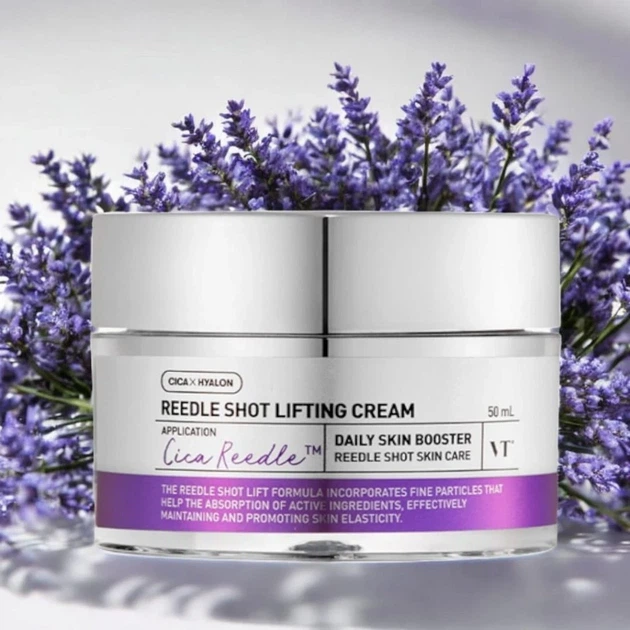 Антивозрастной крем з пептидами VT Cosmetics Reedle Shot Lifting Cream 50 мл - Фото 6 Антивозрастной крем з пептидами VT Cosmetics Reedle Shot Lifting Cream 50 мл - изображение 6