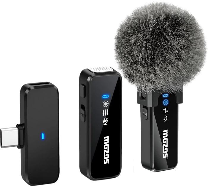 Бездротовий мікрофон Mozos MX2-DUAL (5903738184569) - зображення 2