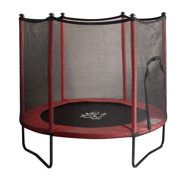 Батут FitToSky 152 см Black-Red с сеткой (без лестницы) красный - Фото 4 Батут FitToSky 152 см Black-Red с сеткой (без лестницы) красный - изображение 4