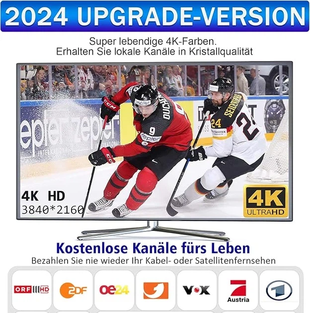 Телевізійна антена DGUPSP 4K 1080p, чорна - Фото 2 Телевізійна антена DGUPSP 4K 1080p, чорна - изображение 2