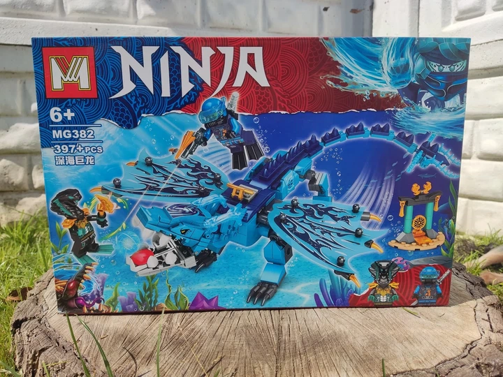 Конструктор MG382 Ниндзяго NINJAGO Водяной дракон Джея, 397 деталей - изображение 2