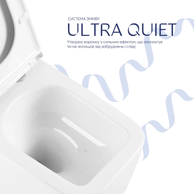 Готовое решение Qtap для ванной комнаты: подвесной унитаз Gemini Ultra Quiet + комплект инсталляции Nest 4 в 1 (круглая клавиша Black mat) - изображение 5