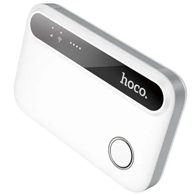 Модем бездротовий Hoco HI41 Mobile portable WiFi 4G LTE 150Mbps з акумулятором Білий - зображення 4