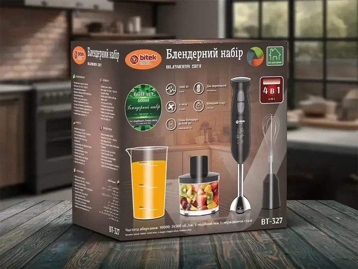 Блендер BITEK BT-327 1600W 4 в 1 - изображение 3