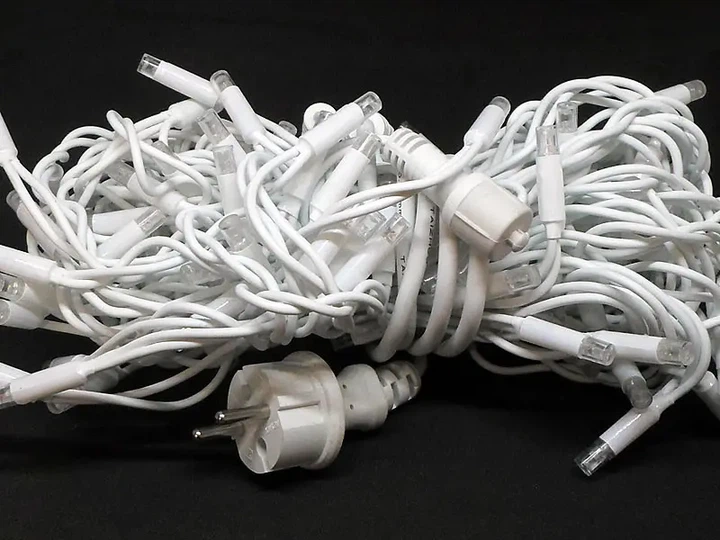 Гірлянда Дощ вуличний світлодіодний 120LED теплий білий колір матова кругла лампа 5м білий провід 3,3мм - Фото 2 Гірлянда Дощ вуличний світлодіодний 120LED теплий білий колір матова кругла лампа 5м білий провід 3,3мм - зображення 2