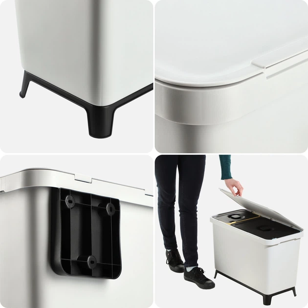 Zestaw koszy na śmieci Kadax Franey 10 + 23 L K9801 (5903699493779) - obraz 10