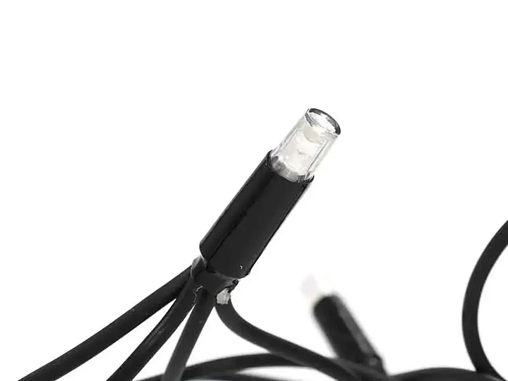 Гирлянда уличная L Lux мерцающая 100LED 10м черный провод 3,3мм белый свет модель LINE-3.3-100-W-2 - изображение 3