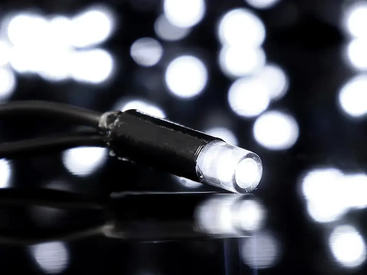 Гирлянда уличная L Lux мерцающая 100LED 10м черный провод 3,3мм белый свет модель LINE-3.3-100-W-2 - изображение 8