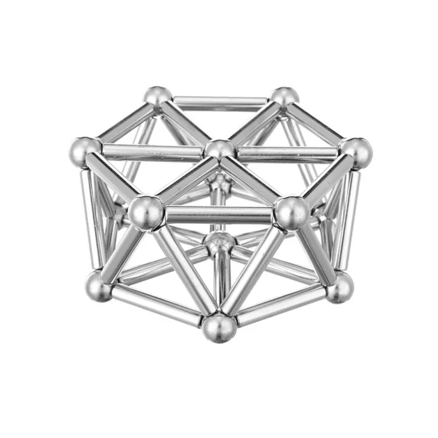 Магнітний конструктор Buckyballs та Buckybars 64 деталі для створення багатогранних фігур та зняття стресу - зображення 2