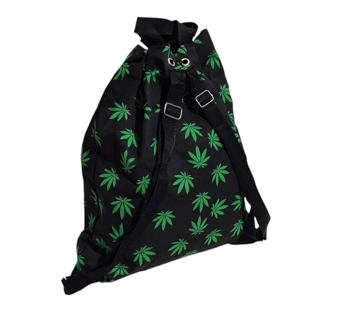 Комплект 2 в 1: Складной рюкзак-трансформер и Панама с принтом Cannabis, 100% хлопок, унисекс - изображение 6