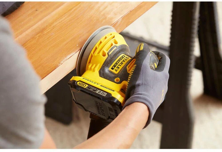 Шлифмашина эксцентриковая аккумуляторная бесщеточная STANLEY FATMAX SFMCW220D1S диаметр подошвы 125 мм (SFMCW220D1S) - изображение 3