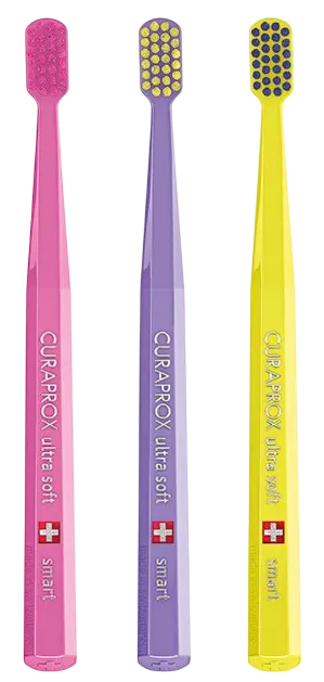Набір зубних щіток Curaprox Ультрам'які CS Smart Ultra Soft (CS Smart/3-02) - зображення 2