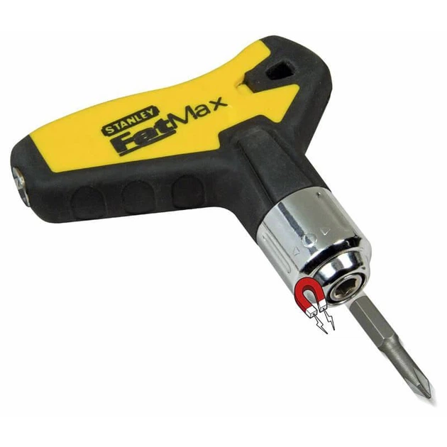 Викрутка - набір STANLEY " FatMax" з Т- ручкою з заскочковим механізмом і набором біт, 27 предметів. (0-79-153) - изображение 6