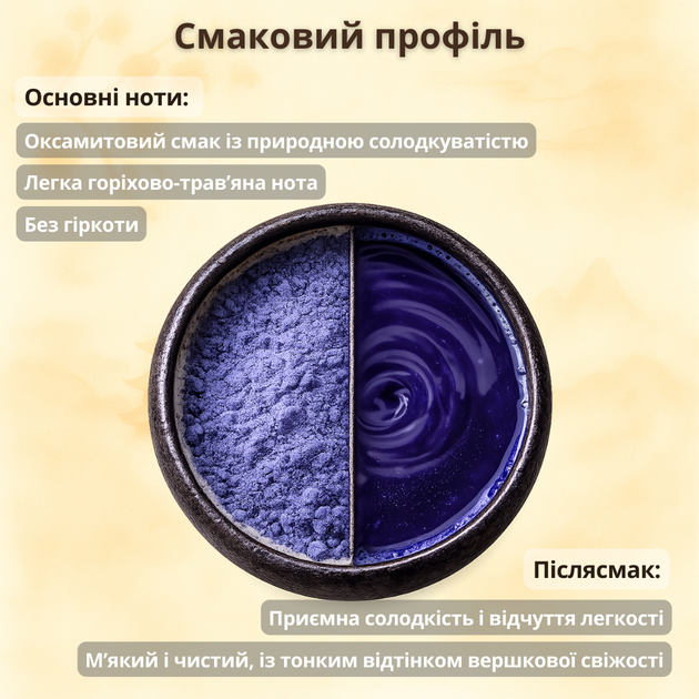Блакитний чай матча, Blue Mantra 200 г, синій тайський чай з анчену - Фото 4 Блакитний чай матча, Blue Mantra 200 г, синій тайський чай з анчену - зображення 4