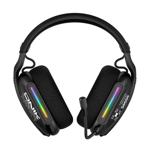 Беспроводные наушники ONIKUMA GT808 Tri-Mode, Bluetooth 5.3 / 2.4GHz / 3.5 мм, RGB, черные | для PS5, PC, Xbox - изображение 8