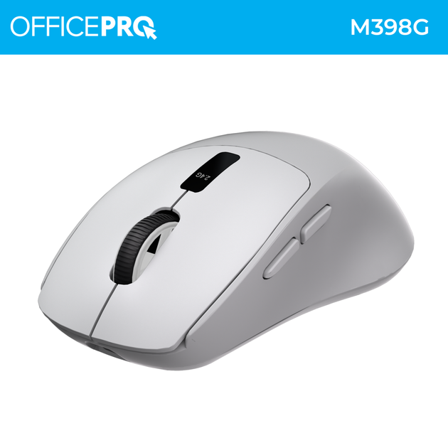 Компьютерная мышь OFFICEPRO M398G Silent Click Wireless Gray - изображение 4