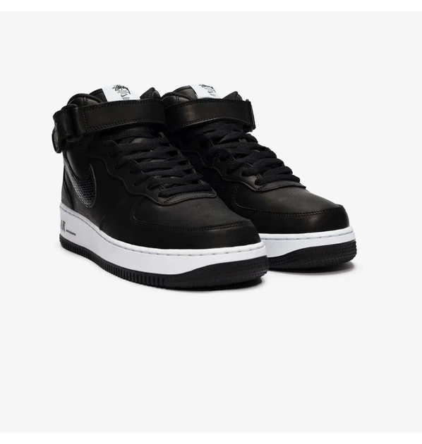 Чоловічі кросівки Stussy Air Force 1 Mid Sp чорні 47.5 - Фото 2 Чоловічі кросівки Stussy Air Force 1 Mid Sp чорні 47.5 - изображение 2