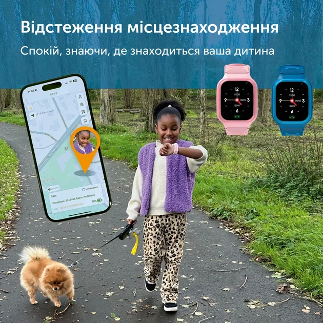 Детские смарт-часы телефон ZAZU 4G/GPS (синий) - изображение 9
