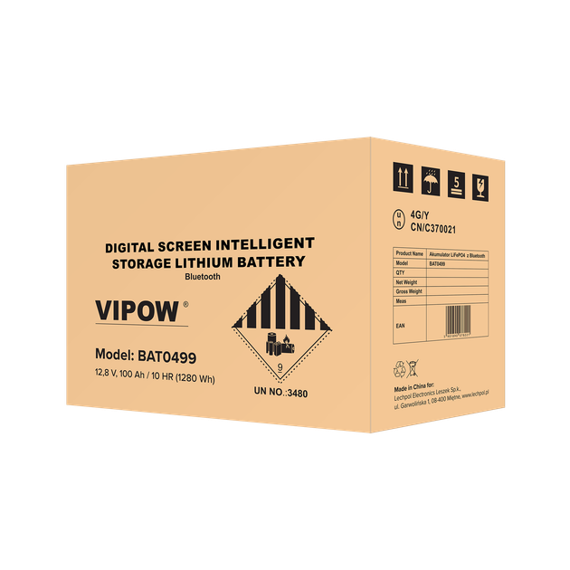 LiFePO4 100Ah аккумулятор Bluetooth BAT0499 - Фото 4 LiFePO4 100Ah аккумулятор Bluetooth BAT0499 - зображення 4