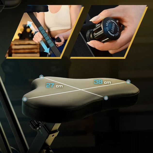 Магнітний складаний велотренажер Trex Sport Xbike BRIZ TX-340XB чорного кольору - изображение 4