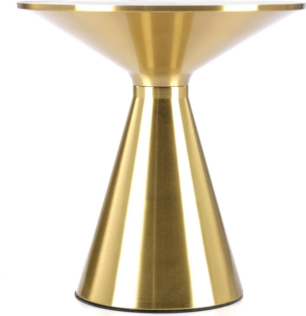 Столик Halmar Tribeca Білий мармур / Золотий (5905248127029) - зображення 2