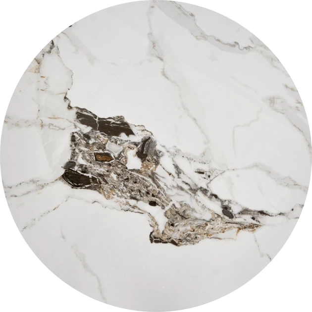 Столик Halmar Rosa Білий мармур / Сірий мармур / Золотий (5905248129672) - зображення 3