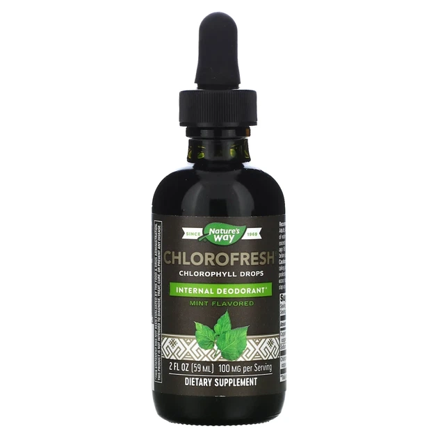 Рідкий хлорофіл Nature's Way (Chlorophyll Drops) 59 мл зі смаком м'яти (NWY-10008) - зображення 3