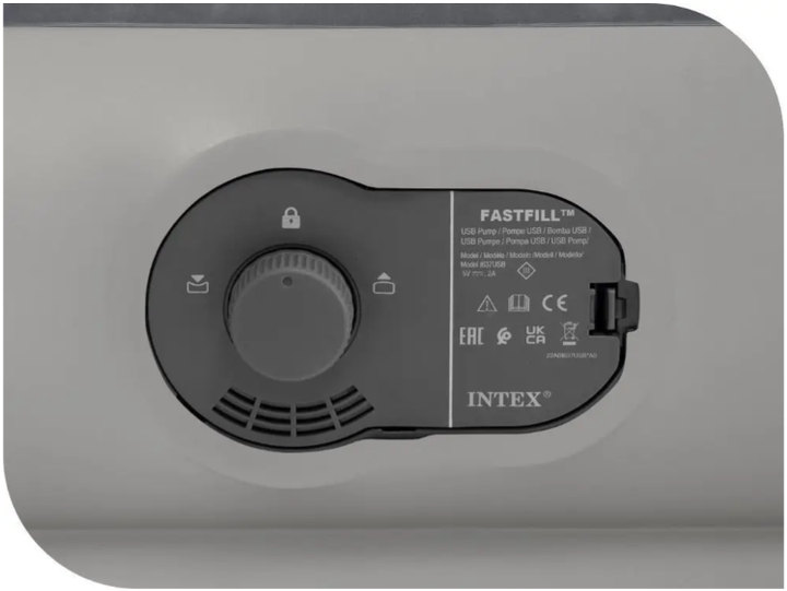 Надувная кровать Intex 64114 двуспальная (203 х 152 х 30 см) со встроенным электронассом USB - Фото 5 Надувная кровать Intex 64114 двуспальная (203 х 152 х 30 см) со встроенным электронассом USB - изображение 5