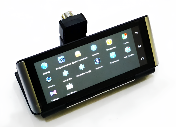 Видеорегистратор на торпеду DVR K6 3 в 1 с камерой заднего вида и GPS навигатором 7 дюймов Full HD 1080p 170° автомобильный монитор на панель авторегистратор G-сенсор датчик удара парковка магнитное крепление для авто машины циклическая запись - изображение 2