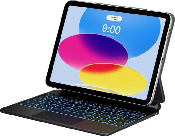 Чохол-клавіатура Typecase Edge для Apple iPad 11" 2025/10.9" 2022  Black (KB206-100-D-BLK-BLK-B-US-V5B) - зображення 9